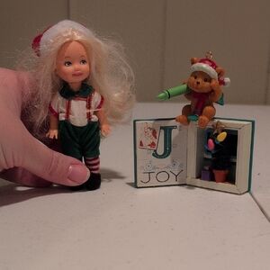 Holiday Doll and Ornament Set